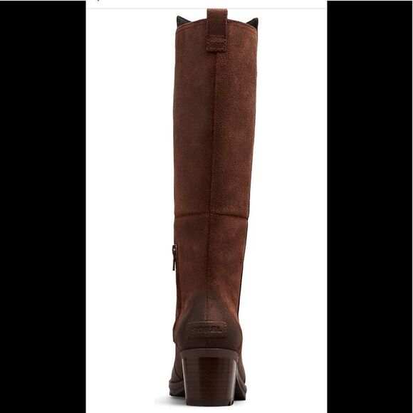 💗Sorel cate tall waterproof leather boot cushioned foodbed size 5 new - Picture 4 of 14